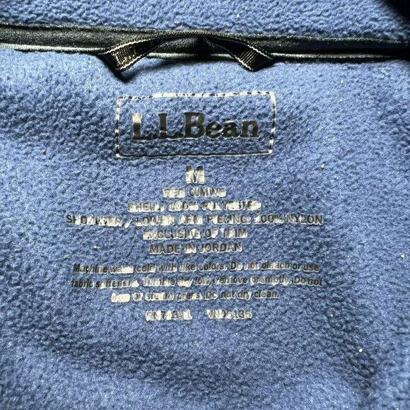 L.L. Bean Fleece Jacket Blue Gray Men’s Size Medium - Picture 3 of 8